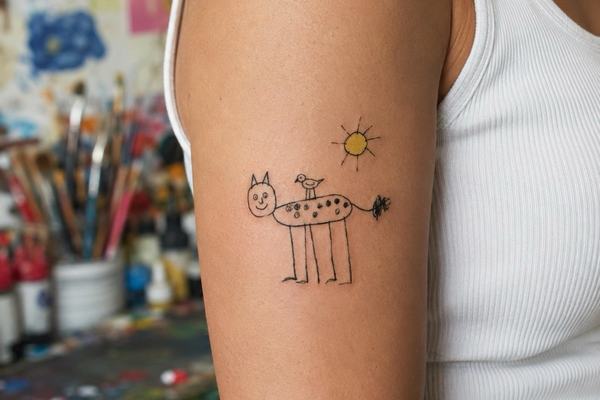 Tatuiruotės su vaikų vardais