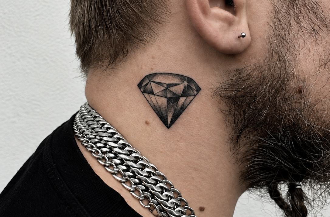 Neck tattoo