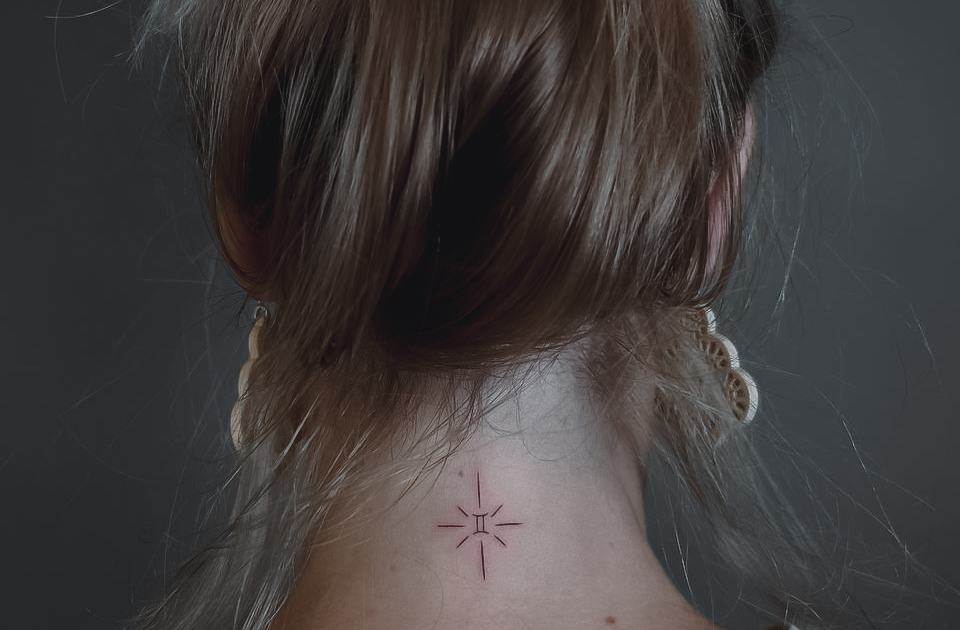 Neck tattoo