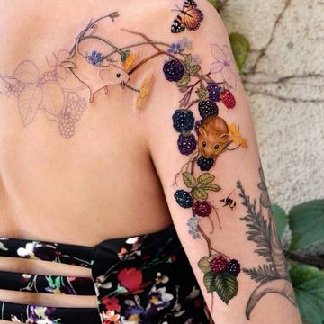 Spalvotos tatuiruotės