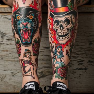Spalvotos tatuiruotės