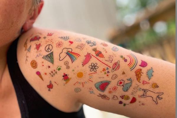 Spalvotos tatuiruotės