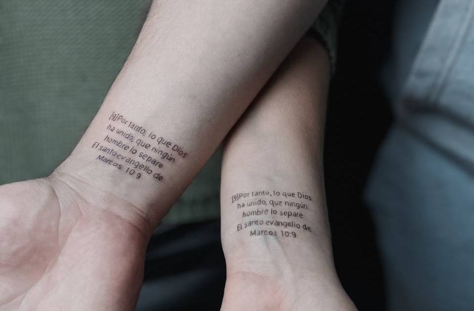 Matching tattoos