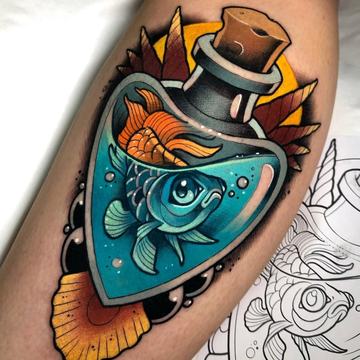 Spalvotos tatuiruotės