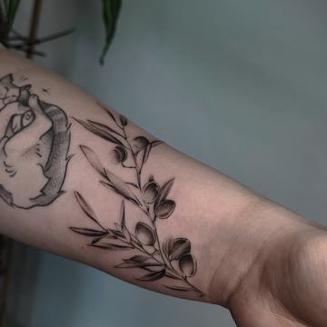 Šakelių tatuiruotė ant dilbio