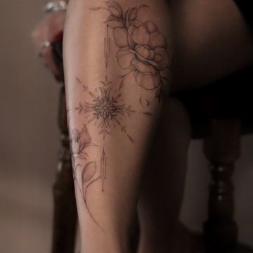Tatuiruotės ant kojos moterims