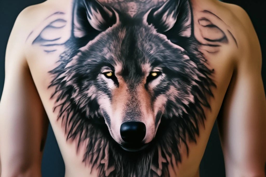 тату волк (1)