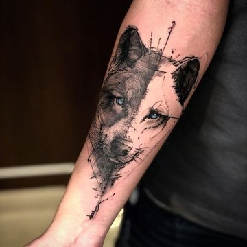 тату волк (11)