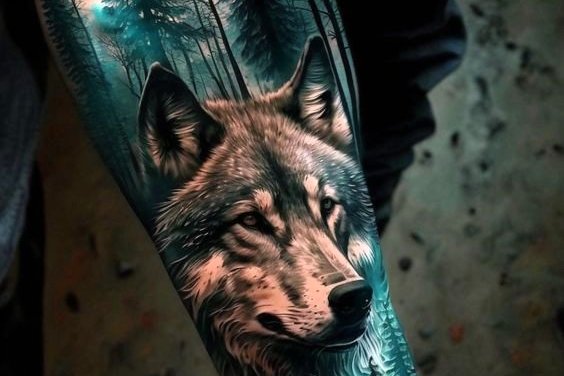 тату волк (15)