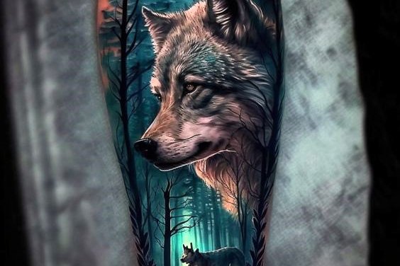 тату волк (16)