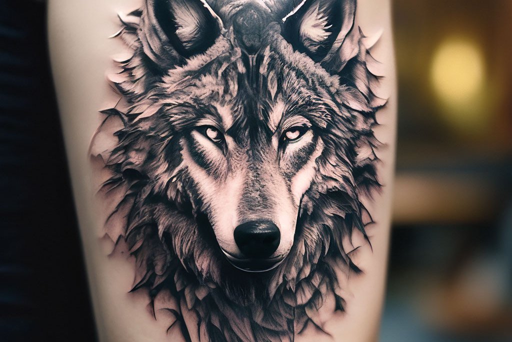 тату волк (27)